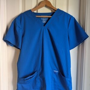 Cherokee Charcoal V-Neck Scrub Top